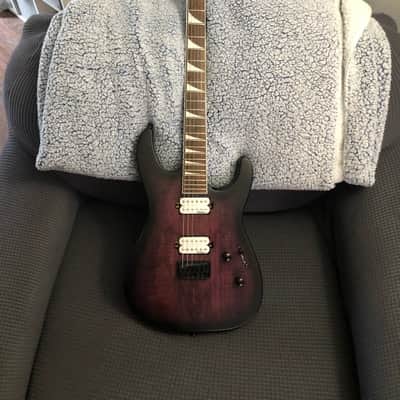 Jackson X Series Soloist SLX HT Spalted Maple Transparent Purple Burst Guitar image 9