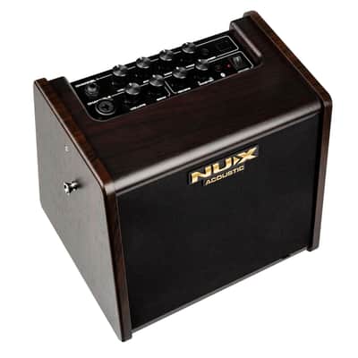 NUX AC-25 Stageman 25 Watt 1 x 6.5" 2 Channel Rechargable Modeling Acoustic Amp w/ Bluetooth image 10
