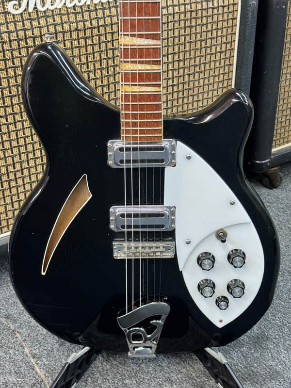 Rickenbacker 360 Bound Headstock Stereo 1971 Black Jetglo image 1