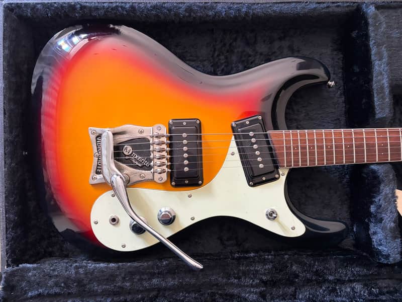 Mosrite Of California The Ventures Sunburst Vibramute Tremolo Japan OHSC MIJ image 1