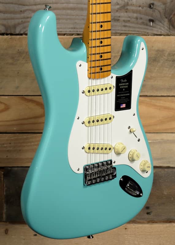Fender American Vintage II 1957 Stratocaster Sea Foam Green w/ Case image 1