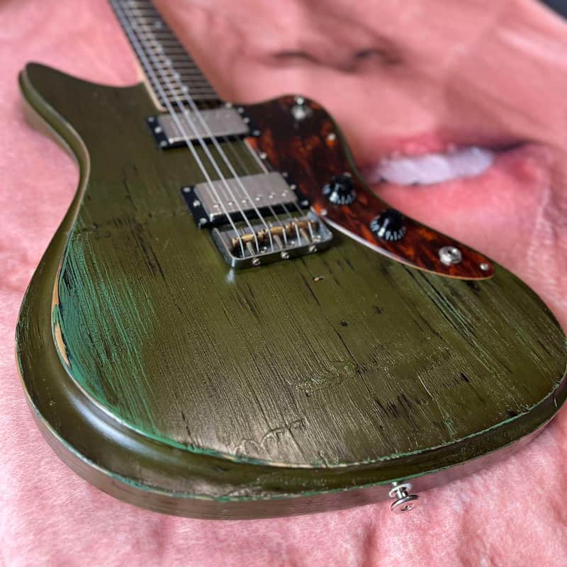 Bacchus handmade in Japan JRP Surf Breaker SB HH 21SP Forest Green Relic (offset/jazzmaster/jaguar) image 1