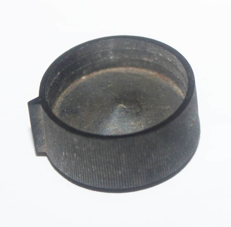 Vintage 1960's Black Radio Stereo Knob image 1