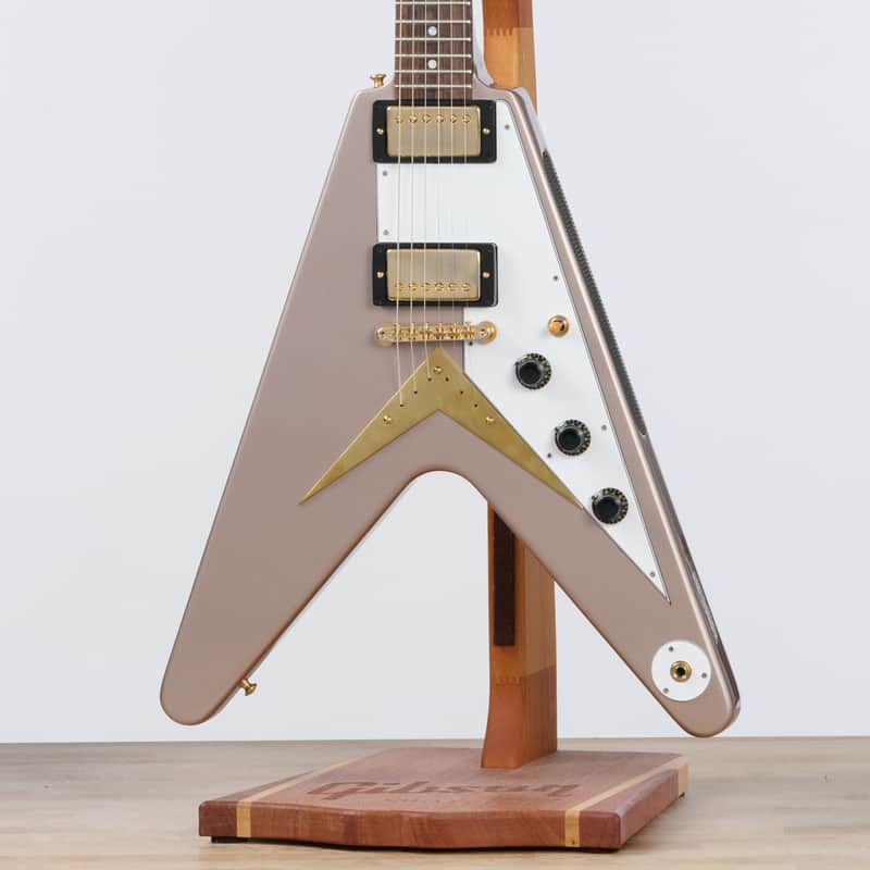 Gibson Custom 1958 Flying V Reissue, Golden Mist Poly | Demo