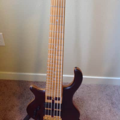Simonetti 6 String lefty Bass mid-2000 hand rubbed finish image 4