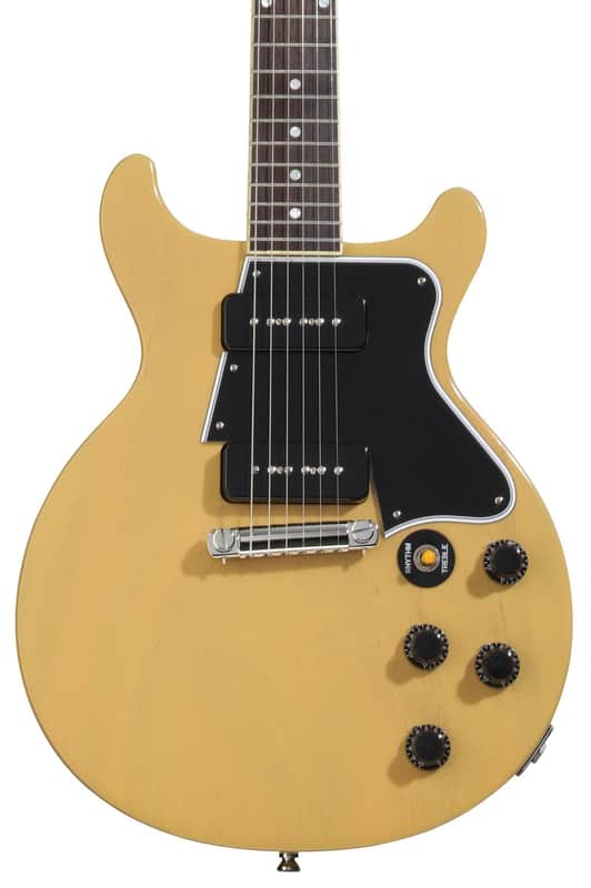 Epiphone Inspired by Gibson Custom 1960 Les Paul Special Double Cut Reissue Electric Guitar - TV Yellow image 1