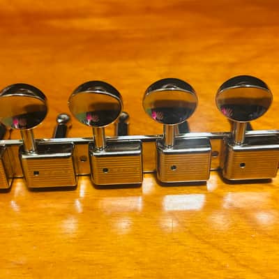 Kluson Deluxe 6 on a plate tuning machine set 00’s - Chrome image 1