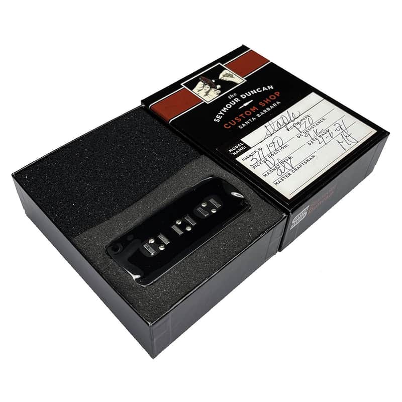 Seymour Duncan P90 Staple Soapbar Pickup Black Neck image 1