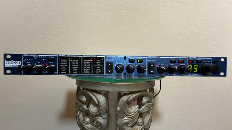 Lexicon MX200 Dual Reverb Effects Processor 2010s - Black/Blue; MINT CONDITION [SCROLL DOWN FOR GREAT SAMPLE VIDEO] image 1