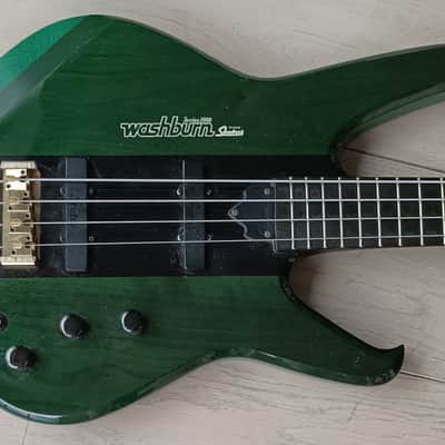Washburn Status S1000 S70 1989/91 Translucent Green headless image 5