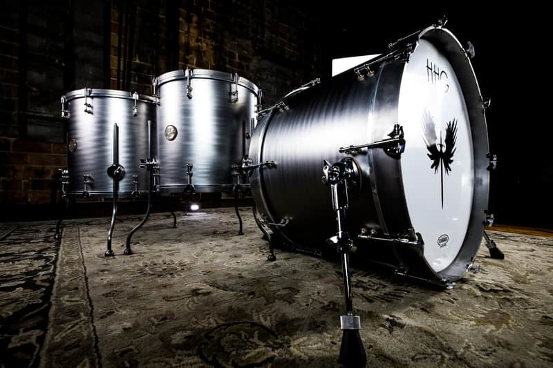 HHG Drums Carbon Steel And Walnut Kit, Brushed Satin Bild 1