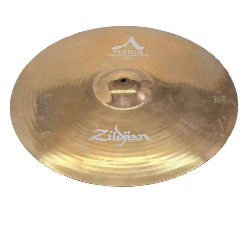 Used Zildjian A Custom 20th Anniversary Medium Thin Ride Cymbal 21" 2586 grams - Good image 1