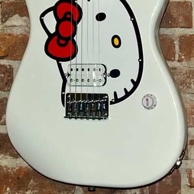 New Fender FSR Limited Edition Squier Hello Kitty Stratocaster - White, In Stock and Ready to Ship Ultra Fast! image 1