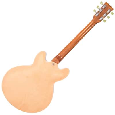 Vintage VSA500 ReIssued Semi Acoustic Guitar - Natural Maple (VSA500MP) image 4