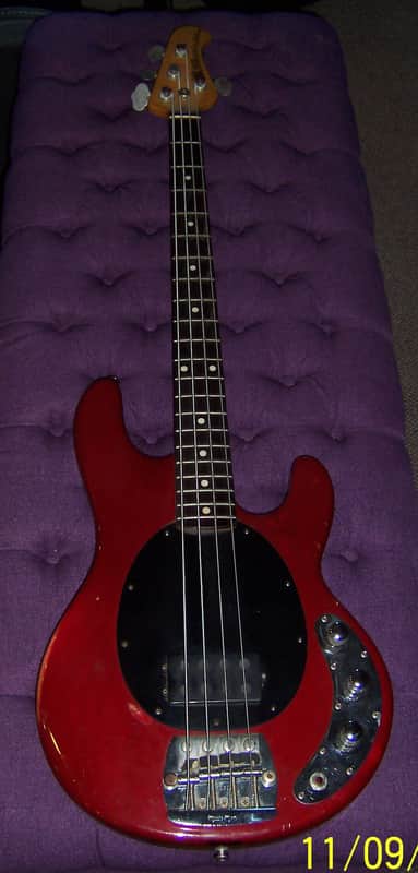 Music Man StingRay 4 H 2EQ 1987 Trans Red image 1