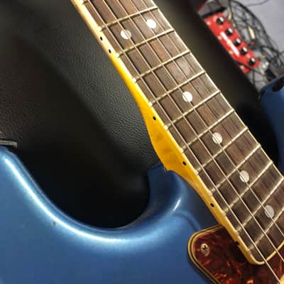 Fender Stratocaster Custom Shop 1960 Relic Limited Edition LP Blue/Sunburst 2016 - Lake Placid Blue over Sunburst image 5