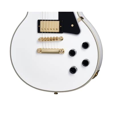 Epiphone Les Paul Custom Alpine White - Single Cut Electric Guitar image 5