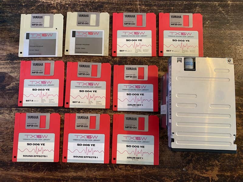 Yamaha TX16W Parts Floppy Drive & Sound Library Manual image 1