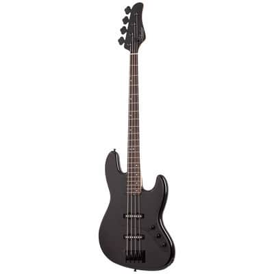 Schecter J-4 Electric Bass Guitar - Gloss Black image 1