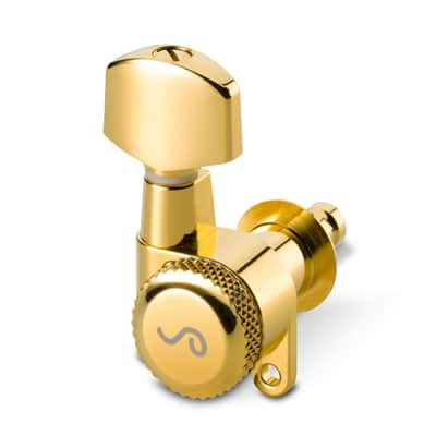 Schaller M6 Locking Tuners 6 In-Line Right Handed 180 Screw (Gold, .01)
