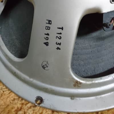 RARE Celestion matching pair 1969  Pre-ROLA Greenback T1234 G12H 30 watt 8 ohm pulsonic cones image 6