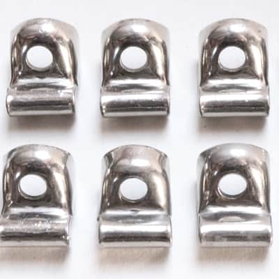 Set of (10) Slingerland Nickel Plated Brass Hoop Clips  / Circa 1940s image 10