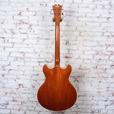 D'Angelico Premier DC Semi-Hollow Electric Guitar Double Cutaway w/ Stop-Bar Tailpiece & HSC  Natural USED image 9