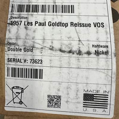 Gibson 1957 Les Paul Custom Shop VOS Gold Top New Unplayed Auth Dlr 8lbs 6oz #623 image 25