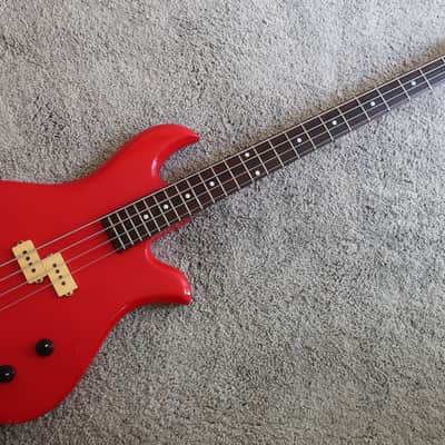 Vintage 1980s BC Rich Eagle Bass NJ Series Red Clean Solid Sound Of Thunder image 1