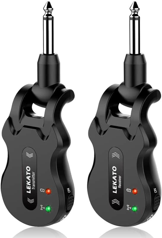 LEKATO WS-50 5.8GHz Wireless Guitar System + FOBELI Hard Case — NEW, Free Ship image 1