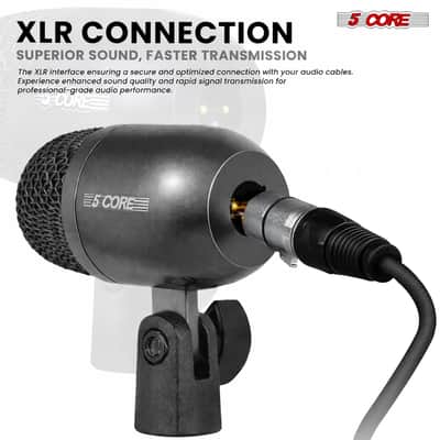 5 Core Conga Mic Snare Tom Microphone Drum Kit Condenser XLR Instrument Mics image 7
