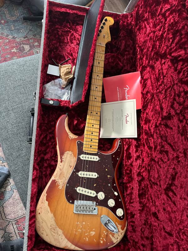 Fender American Professional Stratocaster 2017 - Natural with tweed hardshell case