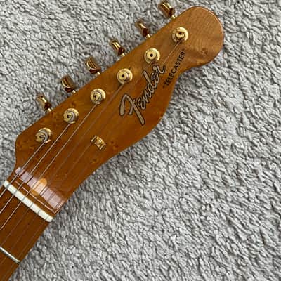 Fender Custom Shop Telecaster Artisan Figured Mahogany 2016 Amber Tinted Lacquer image 3