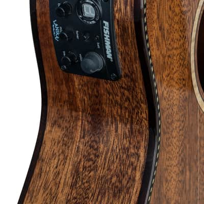 Lanikai All Solid Mahogany Acoustic/Electric Baritone Cutaway Uke Ukulele | +Free Foam Case | Authorized Dealer image 2