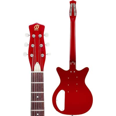 Danelectro 59 Triple Divine Electric Guitar Regular Red image 4