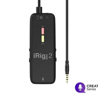 IK Multimedia iRig Pre 2 - Microphone Interface for Smartphones and Videocameras image 2
