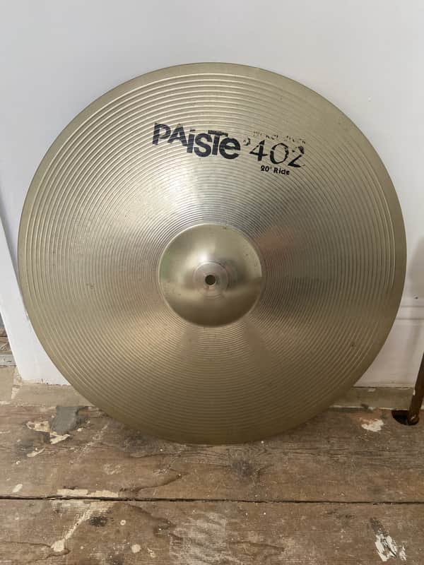 Paiste 20" 402 Ride Cymbal 90's - Nickel Silver image 1