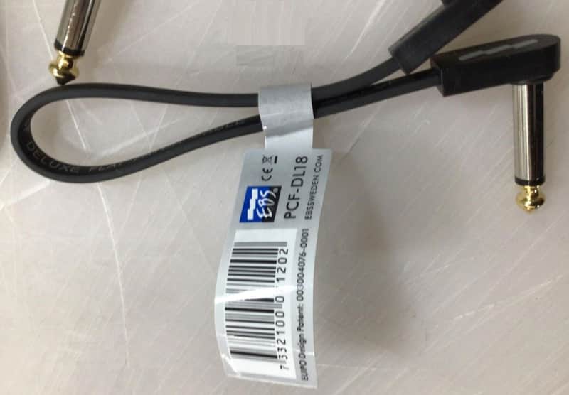 EBS PCF-DL18 Deluxe Flat Patch Cable - Right Angle to Right Angle - 7.09 inch 6 pack image 1