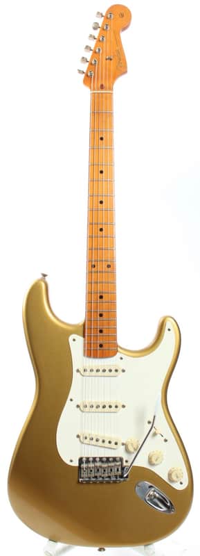 1998 Fender Stratocaster American Vintage '57 Reissue aztec gold image 1