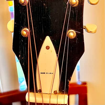 Silvertone Jumbo Acoustic Guitar Circa 1937-1945 - Tobacco sunburst image 3