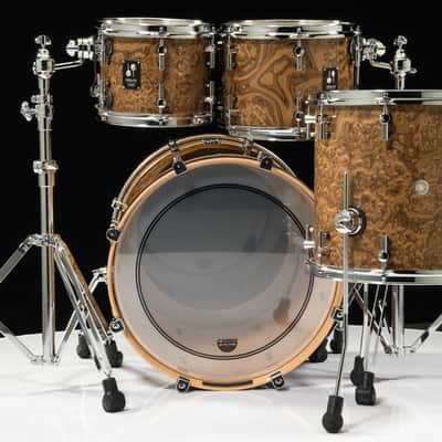 Sonor Prolite 4pc Studio Shell Pack 10/12/14/20 Chocolate Burl image 2
