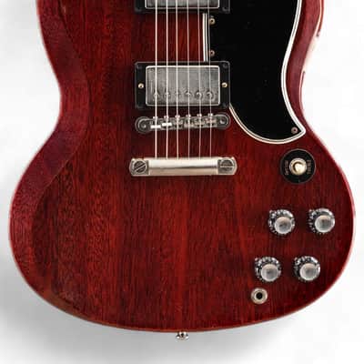 Gibson Custom 1961 Les Paul SG Standard Reissue Stop-Bar VOS Cherry Red image 12
