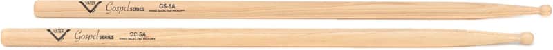 Vater Gospel Drumsticks - 5A - Wood Tip (5-pack) Bundle image 1