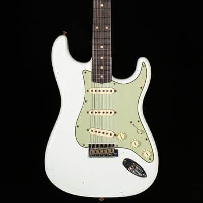 Fender Custom Shop Willcutt True '62 Stratocaster Journeyman Relic Olympic White 59 C (038) image 3