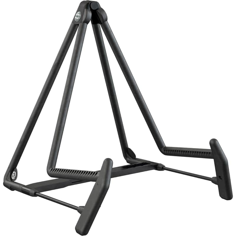 K&M Stands 17580B Heli 2 Acoustic Guitar Stand, Black image 1
