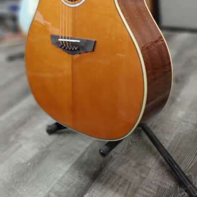 D'Angelico Excel Gramercy Vintage Natural Acoustic-Electric Guitar DAEG200VNATGP2 w/ Gig Bag image 4