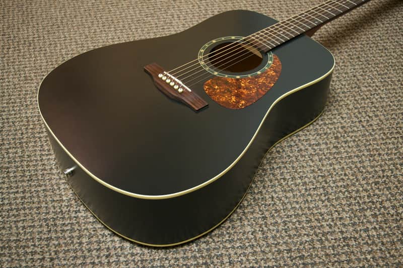 Norman Protege B18 Cedar Presys Acoustic-Electric Guitar Black