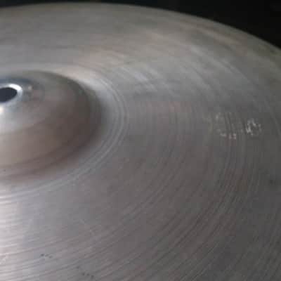 ZILDJIAN VINTAGE Avedis 15" LIGHT Hi Hat Cymbal 50S SMALL STAMP  935 G Sounds Great !!! image 3