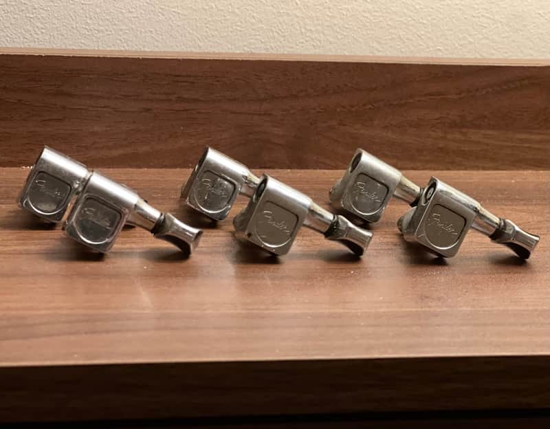 Schaller Deluxe Tuners for Telecaster Deluxe / “The Strat” 1970s 1980s - Chrome image 1