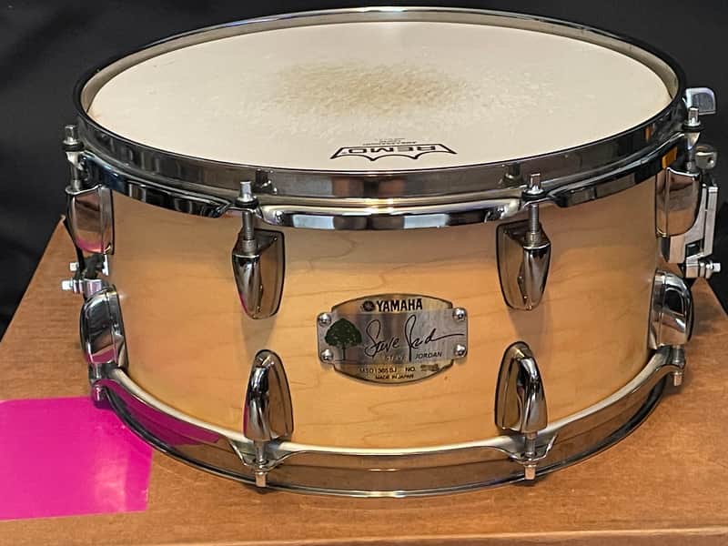 Yamaha MSD1365SJ Steve Jordan Signature 13x6.5" Maple Snare Drum 2000s - Natural image 1